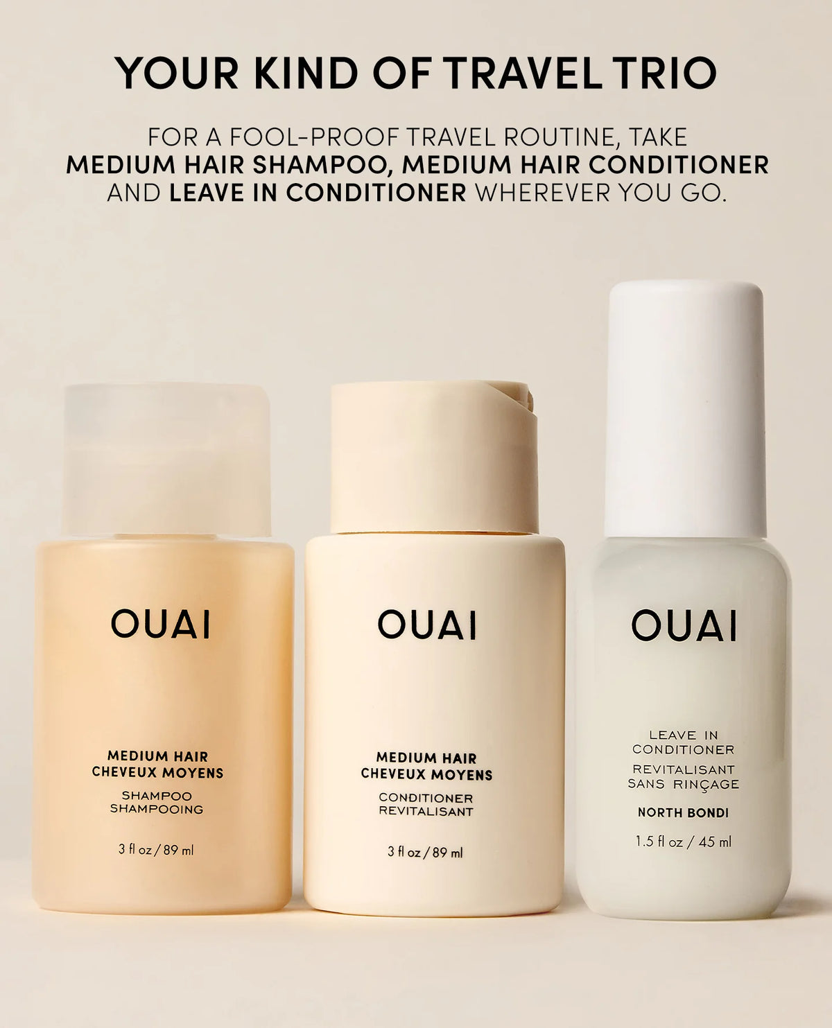 Medium Hair Travel Set