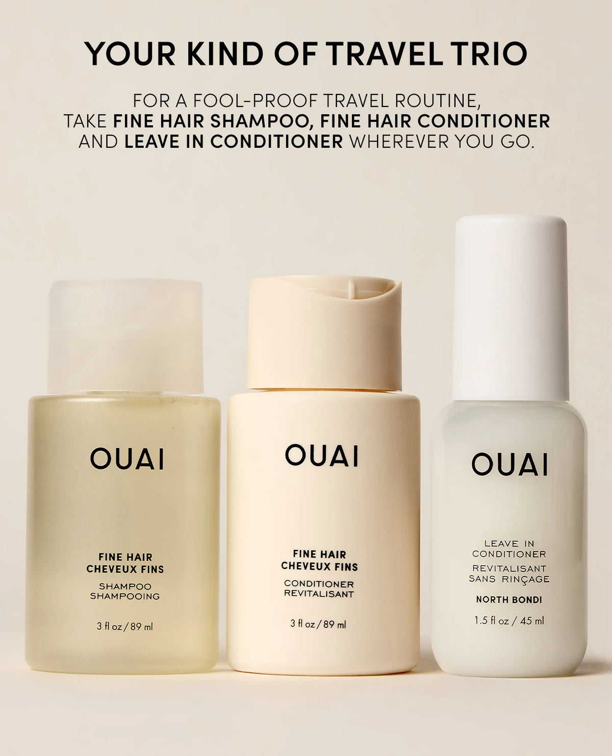 Fine Hair Travel Set